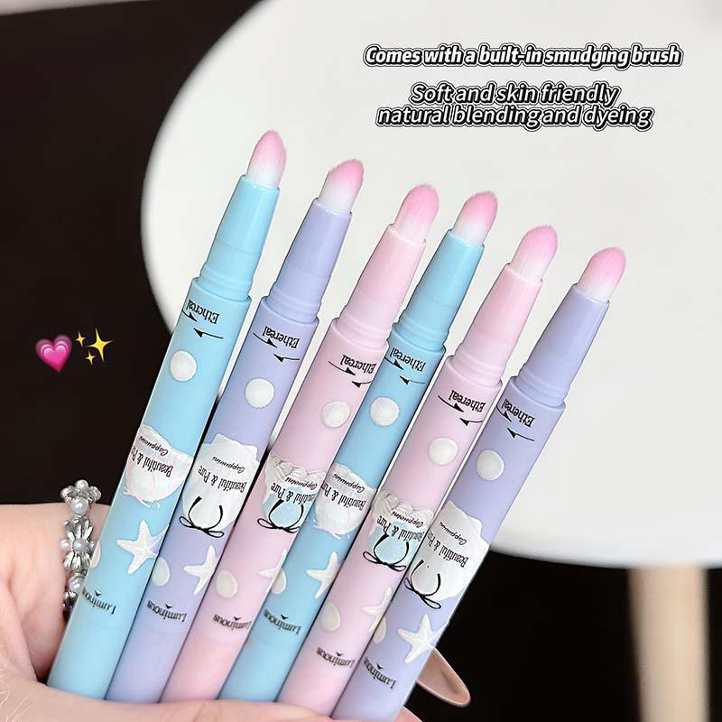 Cappuvini Double-Head Matte Lipstick Waterproof Velvet Nude Lip Liner Pencil Red Brown Pigment Lips Makeup Long Lasting Lip Tint