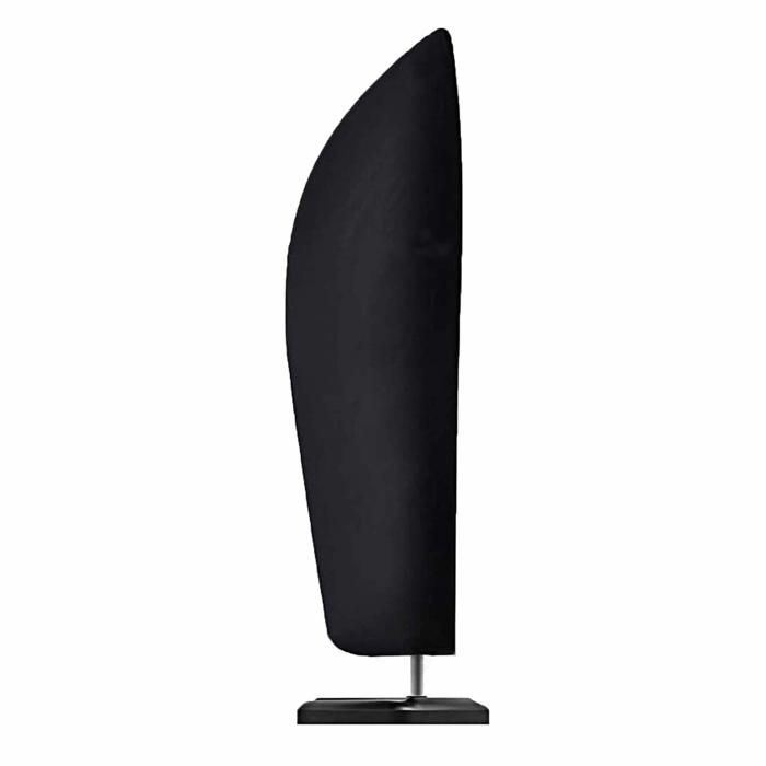 AIMOONSA Housse de protection pour parasol déporté 210D Oxford imperméable 205×25/57/48 cm - Noir