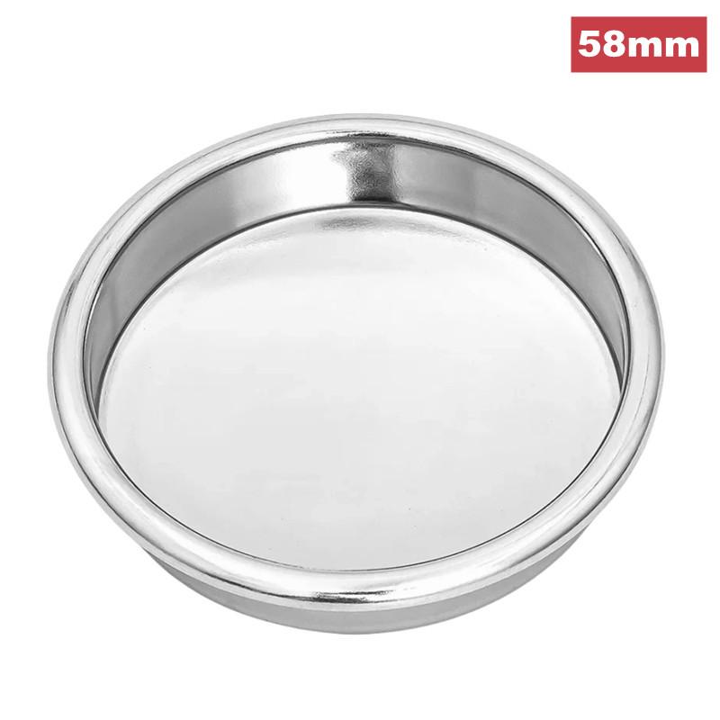 

51mm 54mm 58mm Stainless Steel Cleaning Blind Bowl Coffee Cleaning Blind Cup Backwash Non-porous Filter Cup Cleaning Bowl 1pcs
