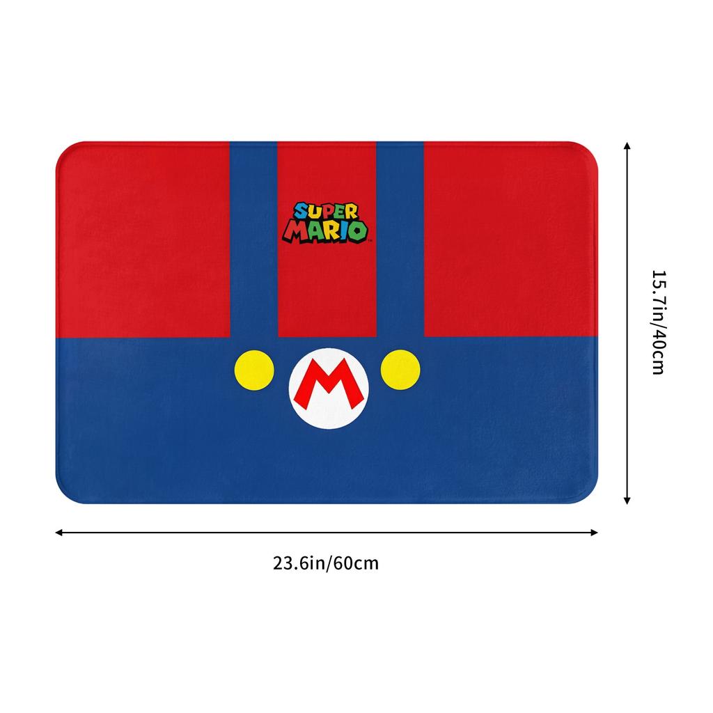 Cartoon Super Mushroom Marios Doormat Anti-Slip Bathroom Kitchen Mat Living Room Floor Door Entrance Carpet Rug