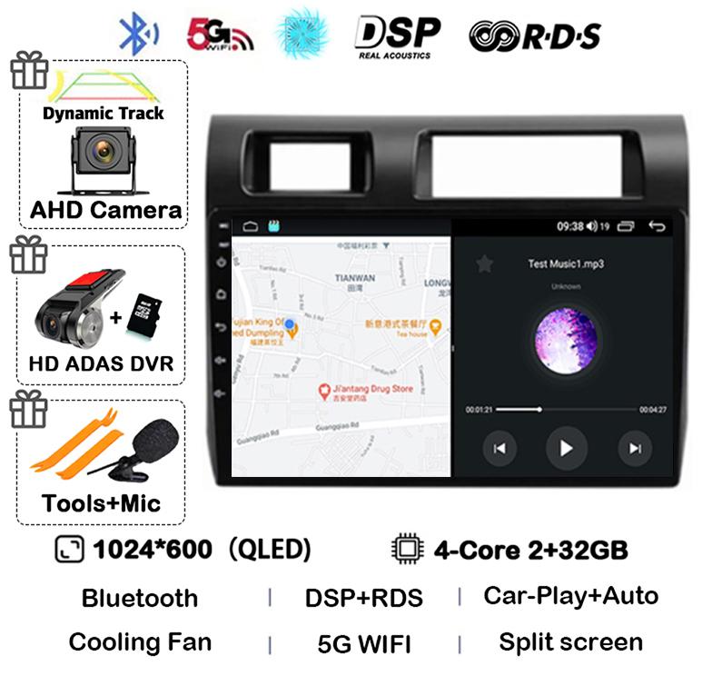 Android 14 Carplay Auto Car Radio For Toyota Pickup Land Cruiser LC 70 79 Series 2007-2020 Multimedia Video Player GPS Stereo BT