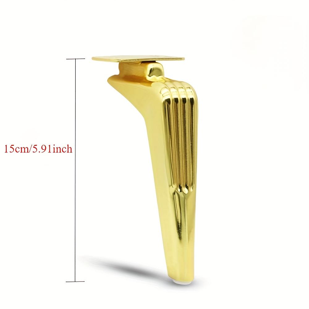 4 pezzi 15 cm Gambe Moderne Vintage Mid-Century in Metallo per Divano - Finitura Cromata, Nessuna Alimentazione Richiesta, Ideali per Mobili per la Casa