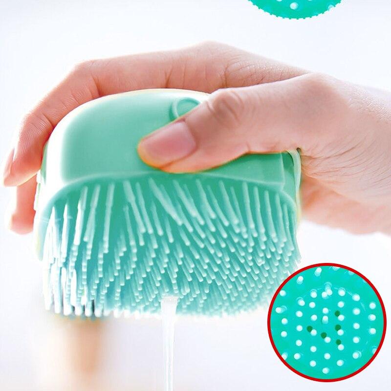 Cheap Pet Bathing Brush Soft Silicone Massager Shower Gel Bathing Brush