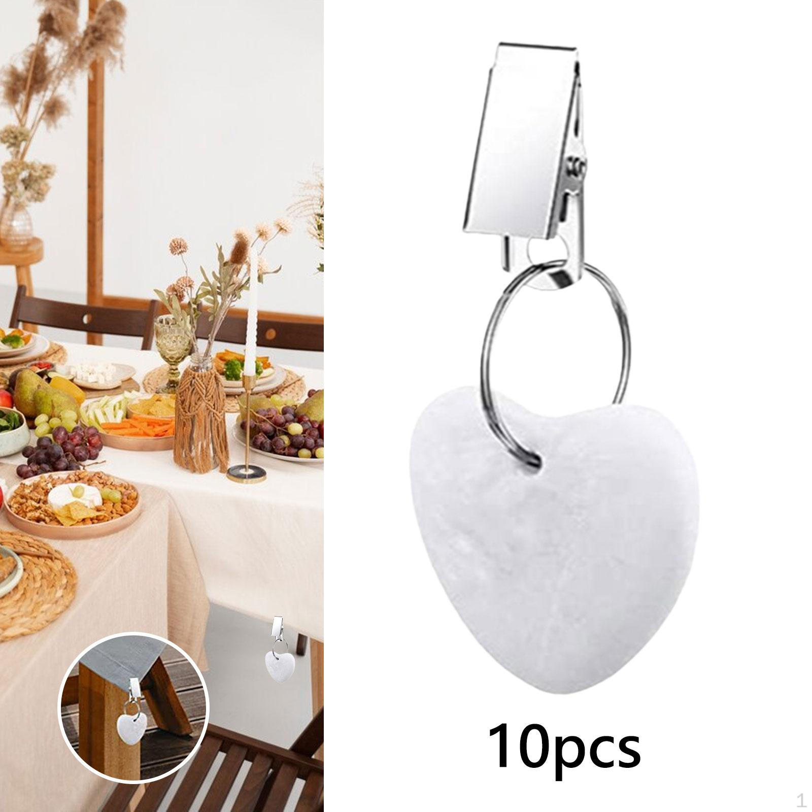 

10 штук мраморных настольных утяжелителей с металлическим зажимом семейный декор вешалка для патио