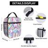 Candy Meal Tote  Compact Lunch Box Adult Outing Print Cooler Bag Casual Moisture-proof Tote Food Bags Great for Daily Activities