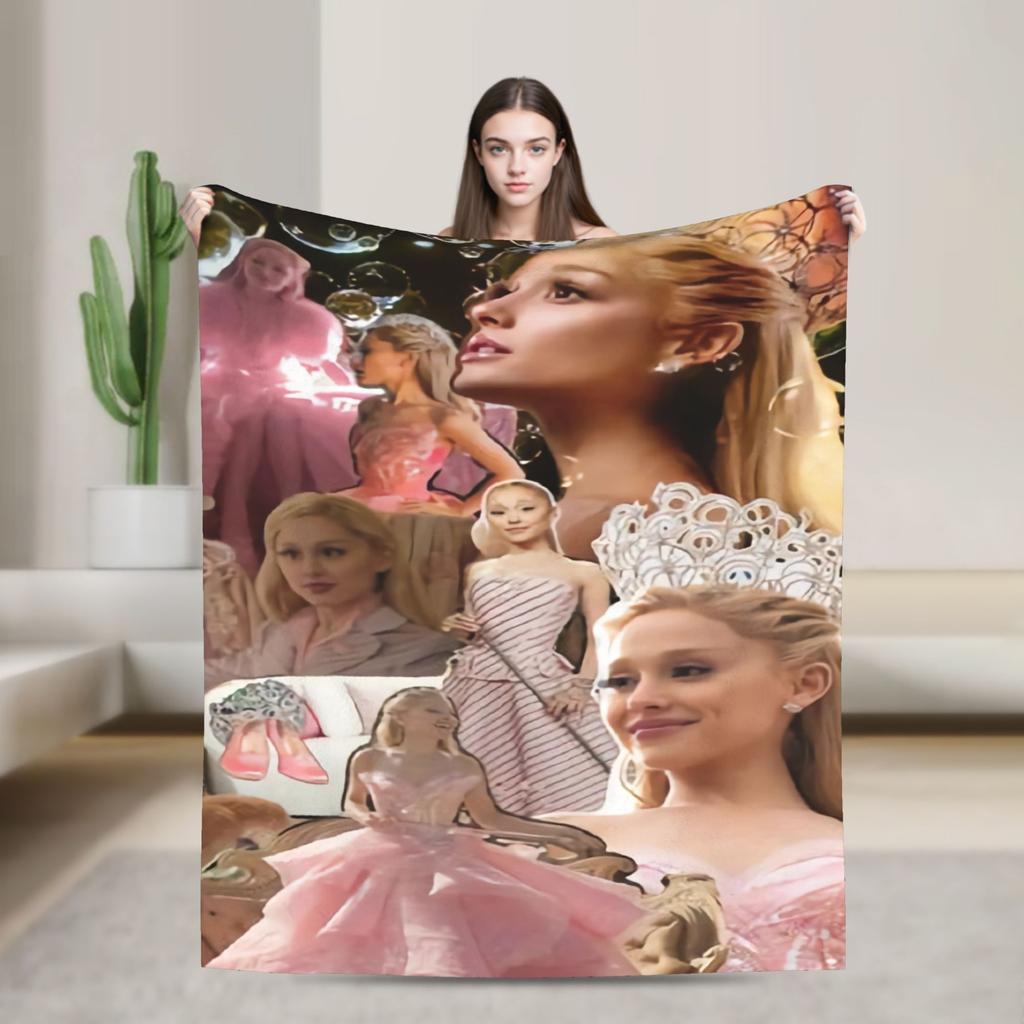 Couverture Pelucheuse Chaude Wicked 2 Film Musical Affiche Glinda Flanelle Housse Canapé-Lit Salon