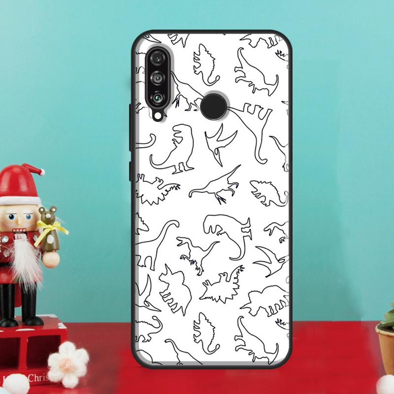 Cute Dino For Huawei Nova 5T 10 9 SE 12s 11i 12i Y91 Y90 Y60 Y70 Y72 Y61 P20 P30 P40 Lite P60 Pro Case