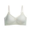 Women Floral Print Soft Support No Underwire Push Up Thin Bra For Small Chest