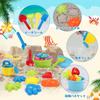 Qizebaby Water Play Toys Fishing Sand Play Game Bath Toy Sandbox Set Sand Play Toy Water Play Bucket Set Magnetic Fishing Toy Colorful Outdoor Play