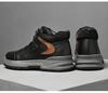 Men's Oversized Casual Leather Shoes - Autumn/Winter, Thick Cotton, Youth Hiking and Outdoor Workwear Shoes