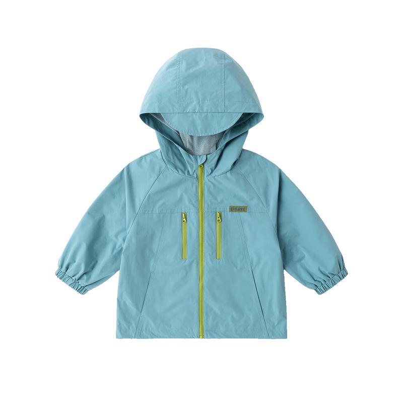 Kids' Water-Repellent Hooded Spring Jacket