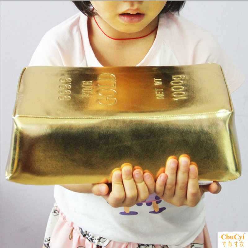 

Simulated Gold Brick Silver Brick Rectangular Pillow Pillow Cushion Home Funny Nap Pillow With High Quality Pillow Core 28x15.5x9cm золотой