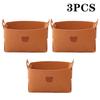 5PCS Bear Felt Storage Basket Large Capacity Foldable Clothes Organizer Snacks Toys Storage Basket Desktop Sundry Organizer