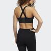 Adidas Solid Color Adjustable Strap Zipper Sports Bra Women Underwear HC7497