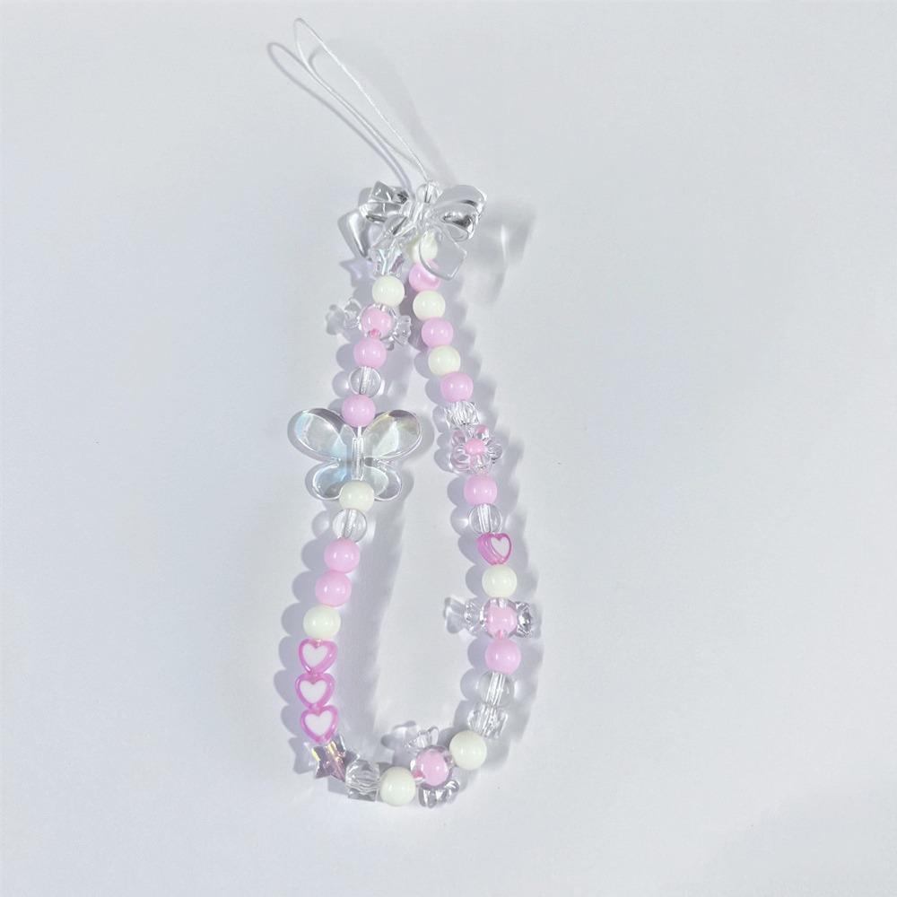 Anti-lost Pearl Bowknot Phone Lanyard Detachable Bag Camera Pendant  Phone Charm Accessories