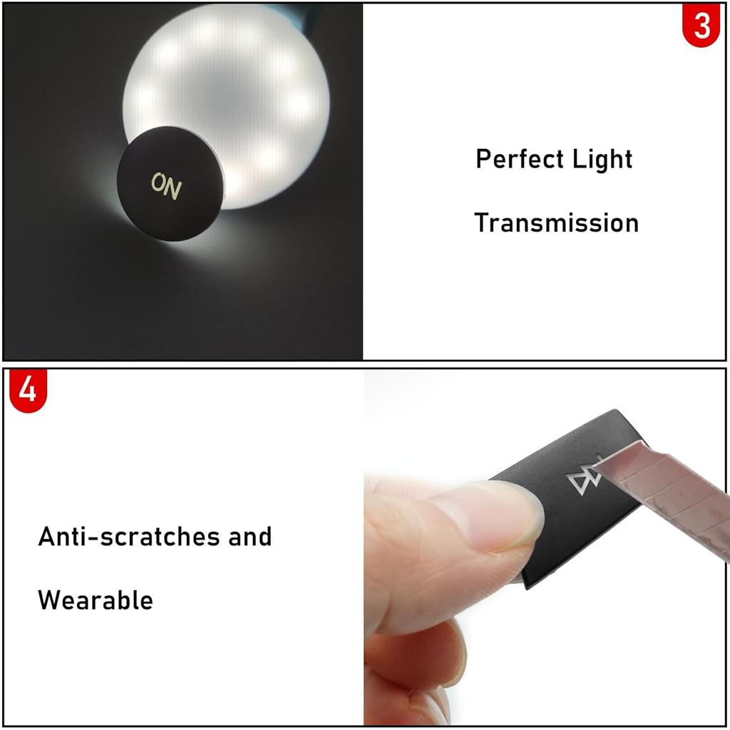 Jaronx Compatible with Mercedes Benz Radio Button Cover Stickers, X204/W204 Radio ON Volume Button Sticker Cover for B Class W246/C Class W204/ E