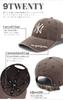 NEW ERA 9TWENTY Cap Long Visor Acid Wash Visor Logo MLB New York Yankees Brown M/L