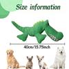 Pet Chew-Resistant Plush Interactive Toy with Sound, Dinosaur Shape, Crocodile, Suitable for Large, Medium, and Small Pets Like Cats and Dogs, Double