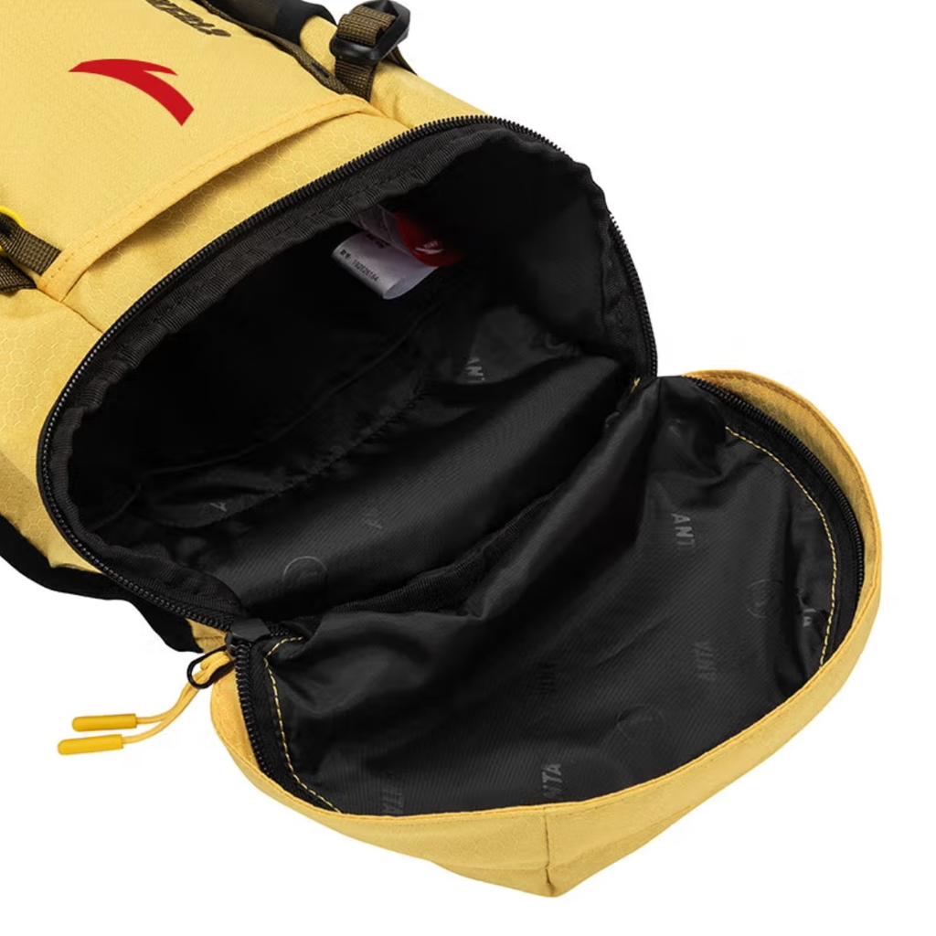 New Anta PU Mountaineering Travel Multifunction Backpack Unisex Warm Fruit Orange 192526164-4