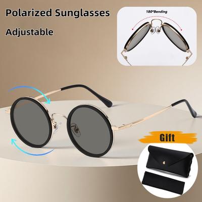 New Nd Adjustable-Brightness Tinted Sunglasses Fashionable Foldable Polarised Sunglasses Classic Driving Shades