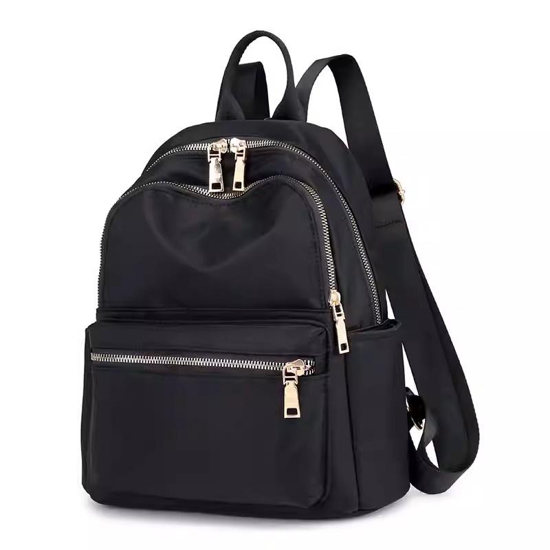 Backpack women's 2025 new trendy travel Oxford cloth small backpack women's versatile fashion canvas small bag book bag