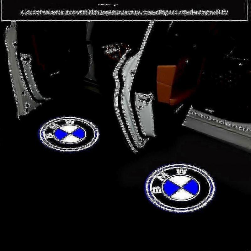 2 buc Lumini LED pentru uși BMW Proiectoare cu logo Lumină Rx