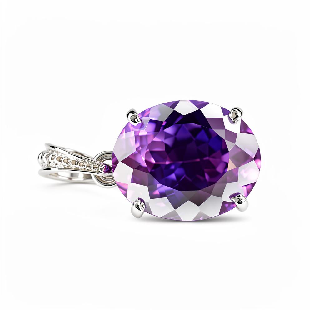 

27.5 Карат Фіолетовий Танзаніт Срібло 925 проби Натуральний Підвіска Дорогоцінний камінь СЕРТИФІКОВАНИЙ мій. pd-17-k 16.5 mm approx. фіолетовий