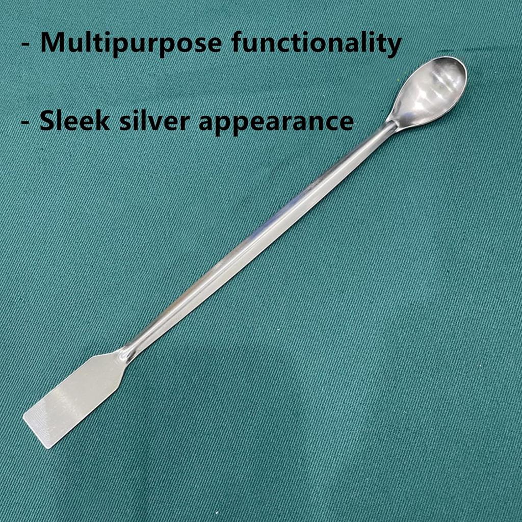 2 Pcs Gold Silver Melting Long Handle Stainless Steel Spoon Stirring Rod Spoon Melting Casting Refining Gold Silver Tool Multifunctional Coffee