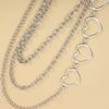 Hip Hop Trendy Cool Metal Love Multi-layer Waist Chain Female Ins Style Versatile Peach Heart Pendant Trouser Chain