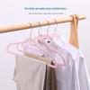 Non-Slip Thickened Flocked Clothes Hanger - Seamless, No Shoulder Marks, Multi-functional Household Hanger for Adults