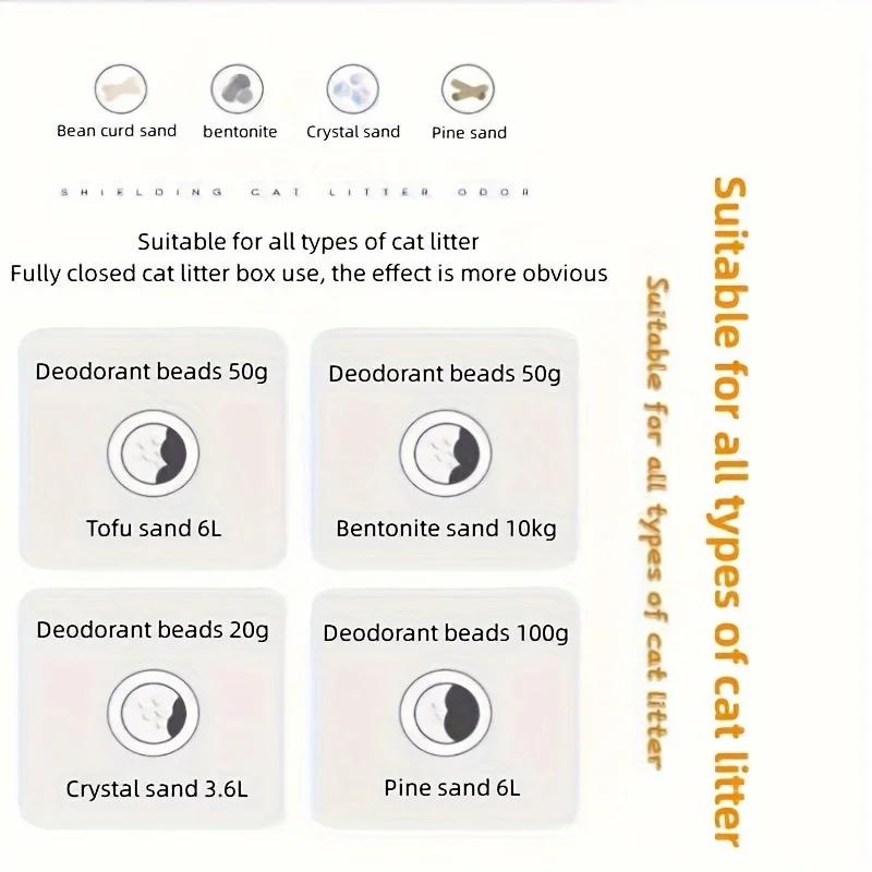 Deodor Bead For Cats Toilet Absorb Deodorant Beads For Cat Litter Box 6 Flavors Aromatic Litter Cat Pet Cleaning Supplie petkit