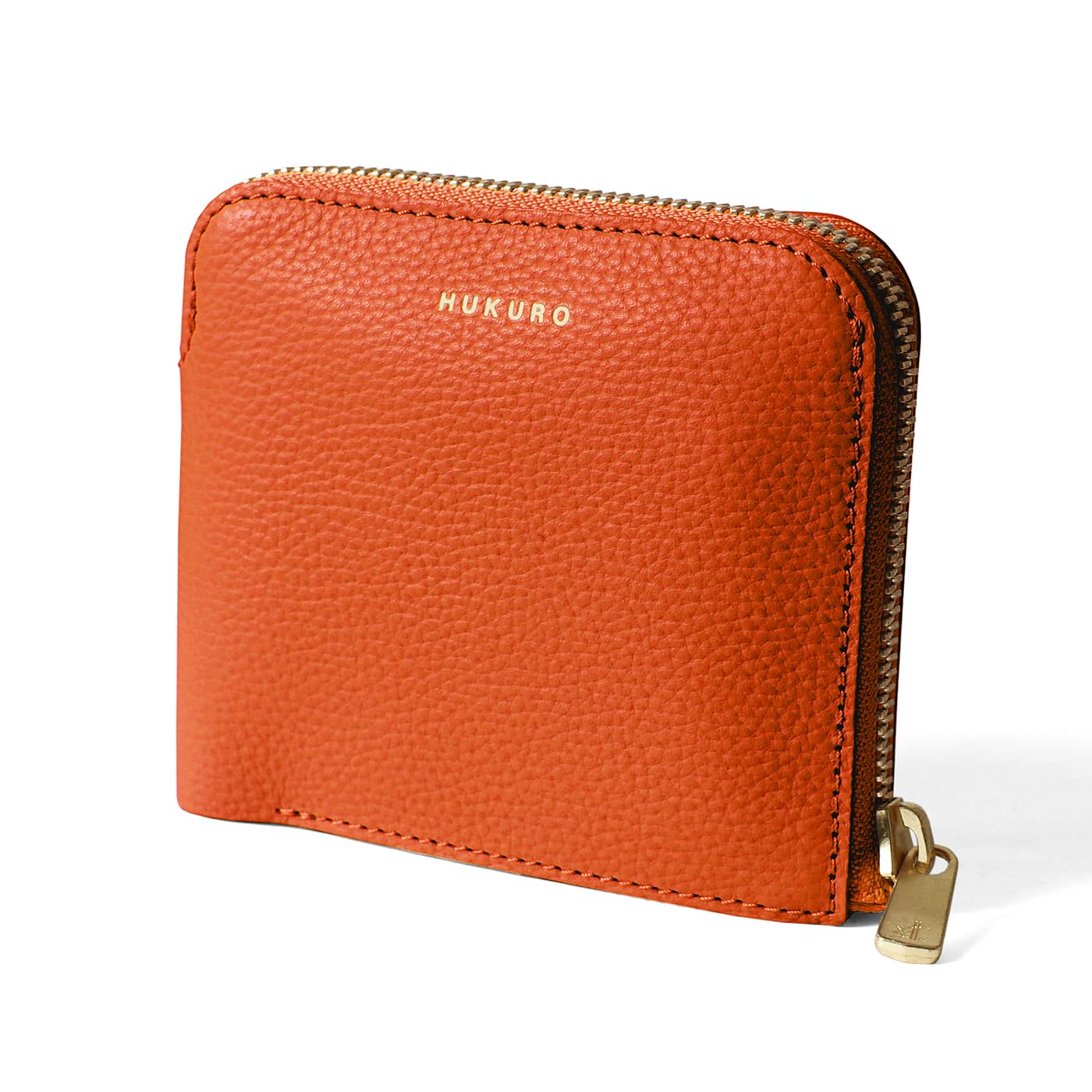 

HUKURO Кошелек бифолд, Маленький кошелек с широким раскрытием, Кошелек для монет, Натуральная кожа, Большая вместимость, Сделано в Японии, для мужчин и женщин