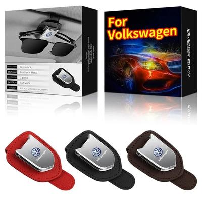 B5 2025 Hot For Volkswagen Car Sunglasses Holder Clip Storage Clip Car Accessories For Volkswagen VW R Line GTI Atlas Jetta Tran