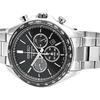 Seiko Stainless Steel Watch Band 100m Waterproof Black Dial Silver Band Quartz Watch Solar Quartz Movement Men watches SBPY167