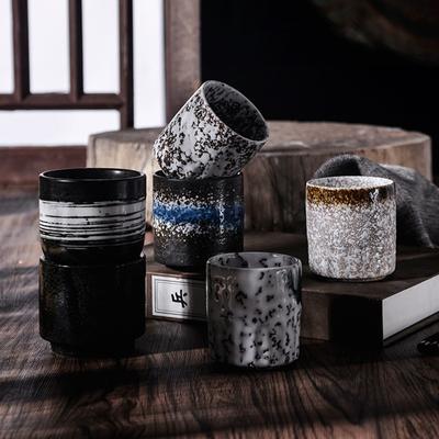 Japanese Style Tea Bowl Ceramic Tea Cup Vintage Office Water Mug Household Teaware Drinkware Creative Pottery Teacups Crafts