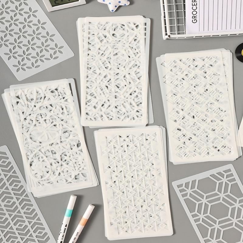 Pack of 6 Drawing Templates Multipurpose Scrapbooking Templates For Handmade Cards Wall Art And Classroom Activities