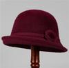 Hat Female God Mother Knitted Bucket Hat Velvet Warm Basin Hat Grandma Wool Hat Cold Proof