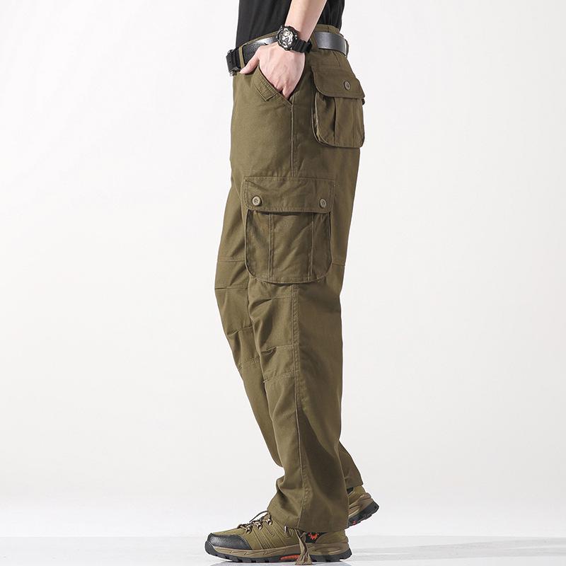 2026 Men's Plus Size Straight Leg Multi-Pocket Casual Outdoor Sweatpants
