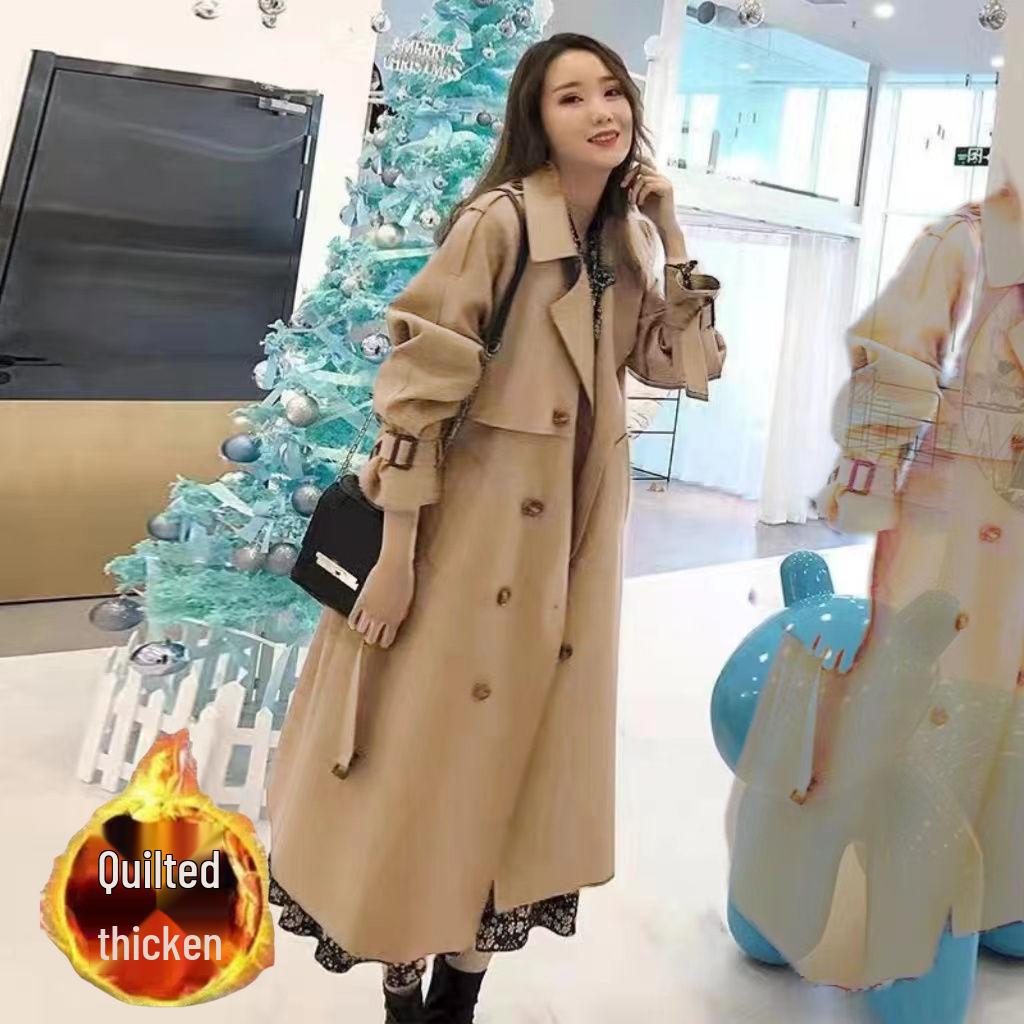2025 Mid-Length Autumn Trench Coat for Women - British Style with a Goddess Appeal