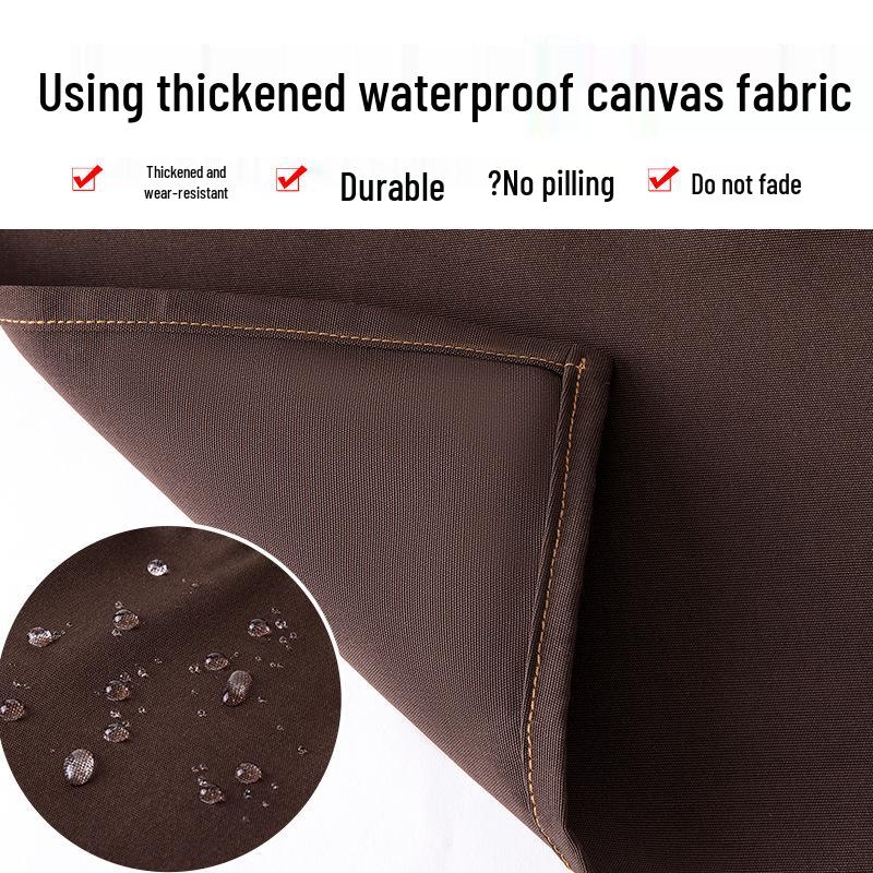 Unisex Waterproof Canvas Waist Apron for Kitchen & Catering - Custom Logo Printing Available