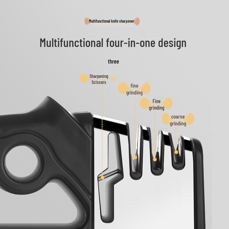 4-in-1 Festwinkel-Messerschärfer: Schnelles und effizientes Küchenwetzsteinwerkzeug