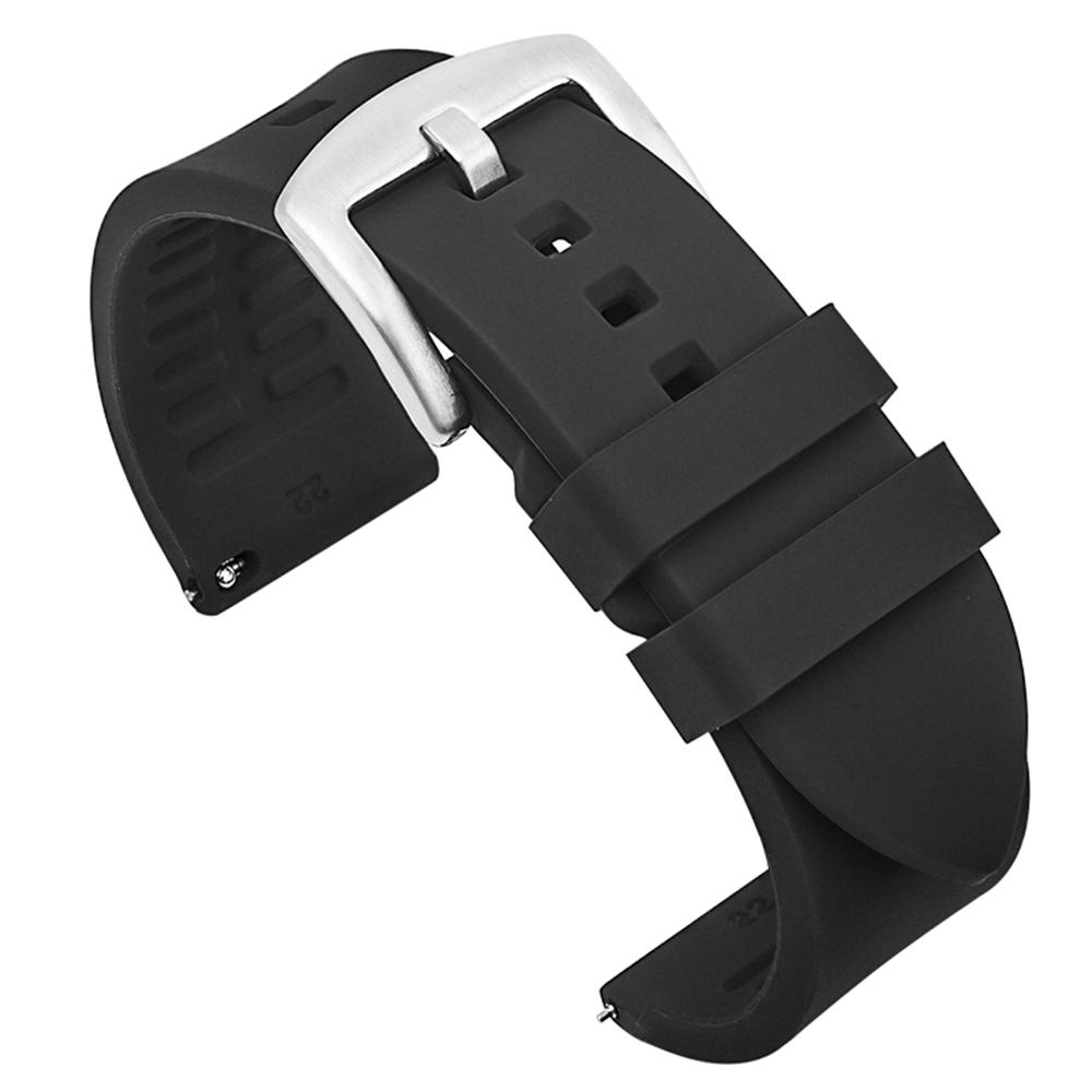 Silicone Strap Quick Release Watchband 18mm 19mm 20mm 21mm 22mm 24mm Waterproof Sport Rubber Band for Omega for Rolex Bracelet