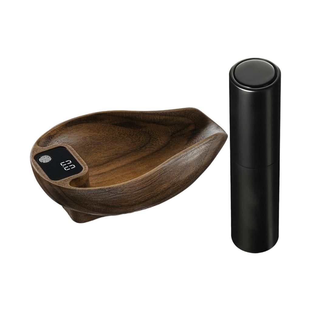 Coffee Bean Scale and Spray Bottle Kit for Weighting Dosing 0.1g High Precision LED Digital Display Black
