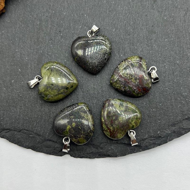 

Кулон в форме сердца 20 мм из натурального кристалла-самоцвета для DIY ожерелья