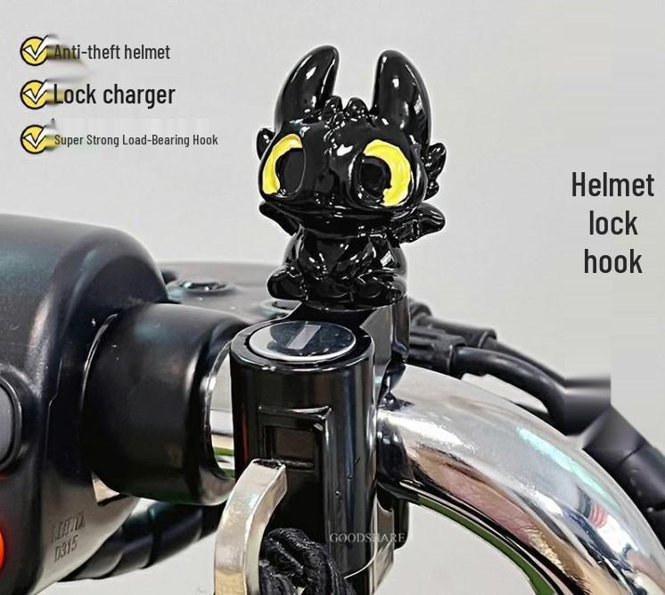 Multifunctional Anti-theft Lock for Helmets, Bicycles, Motorcycles, Scooters, and Strollers