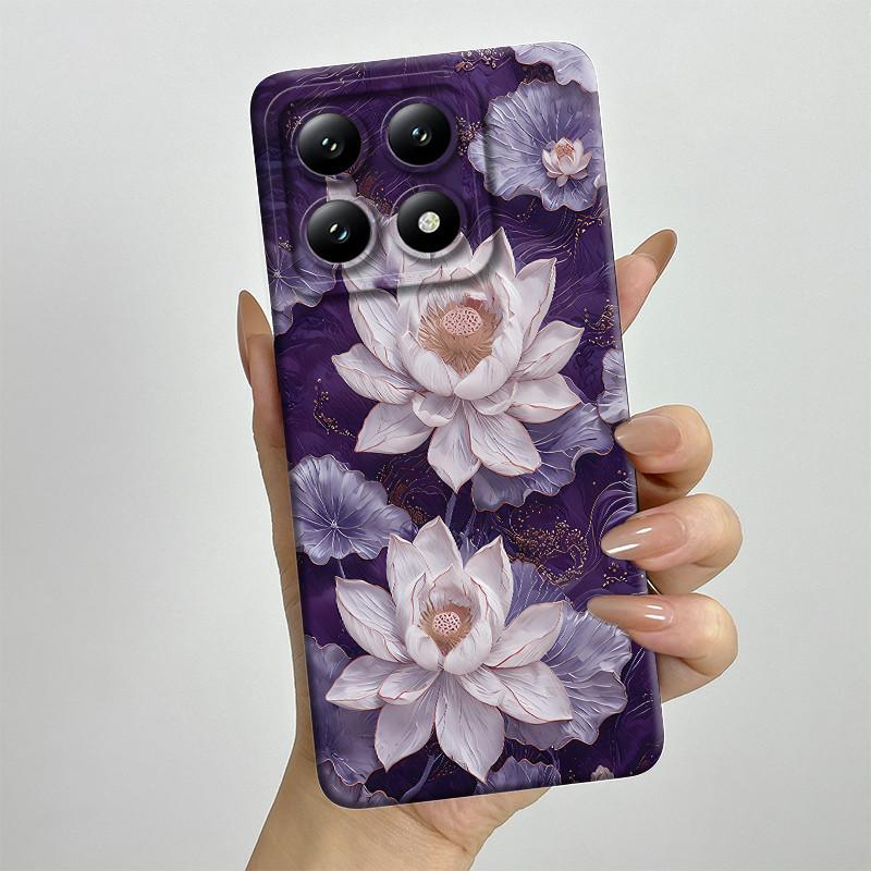 For Xiaomi 14T Pro Phone Case 14Tpro Soft Silicone TPU Sweet Painted Casing Cartoon Printed Shockproof Protective Back Cover