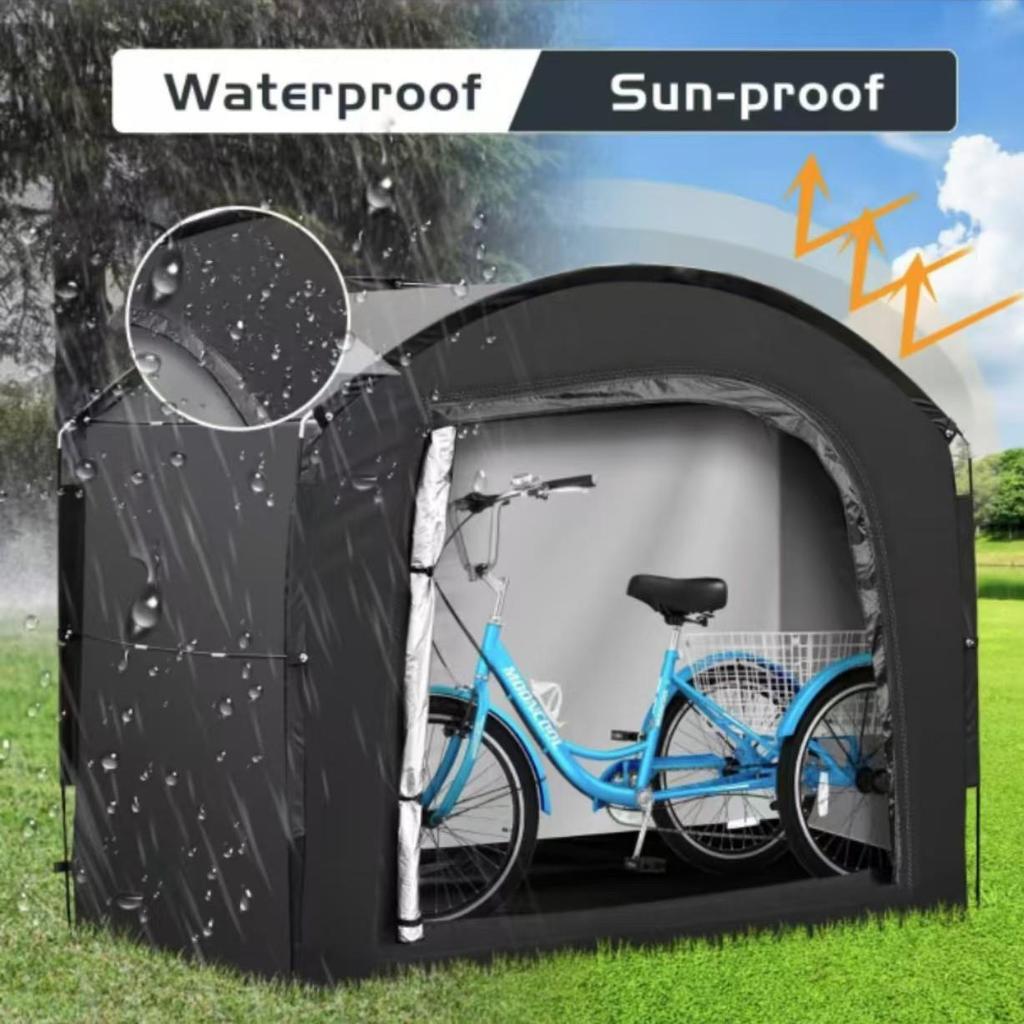 Tenda Impermeabile Pieghevole per Deposito Biciclette per Uso Esterno