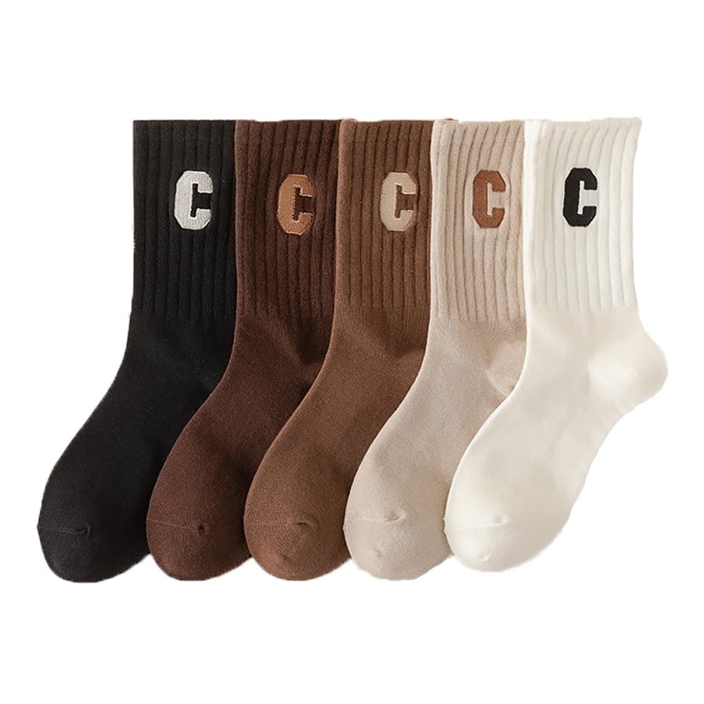 

5 пар AB Odor Cute Sports Socks [Aseline] женские носки, весна, осень, зима, толстые, комплект, 23-26 см, стильные, нитки, повседневные, антибактериальные,