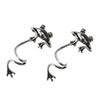 New Retro Silver Frog Ear Clip Trendy Classical Ethnic Style Earring Accessories Suitable For Women And Girls Jewelry Gifts