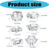 Tealight Candle Holders Candlestick Clear Glass Candle Stand Small Glass Votive Candle Holders with Textured for Shelf Use and Home Room Accent Use